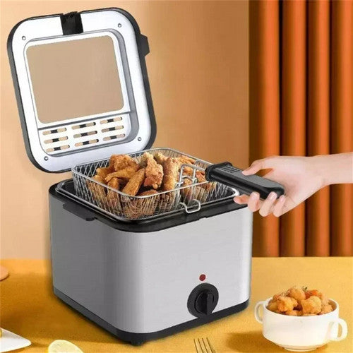 Vortaz Electric Deep Fryer with Folding Basket 2.5L 1000W