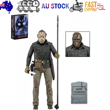 Friday The 13th Jason Voorhees Horror Action Figure Black 18cm
