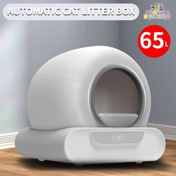Smart Automatic Self Cleaning Cat Litter Box with App Control 65L