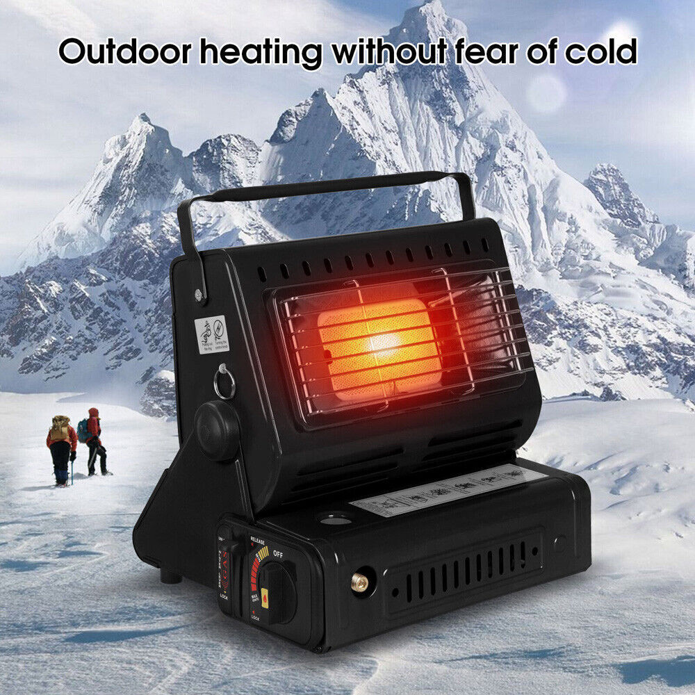 Portable Camping Gas Heater Stove with Piezo Ignition 1300W