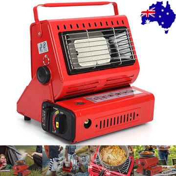 Portable Butane Gas Camping Heater Stove 1300W Red