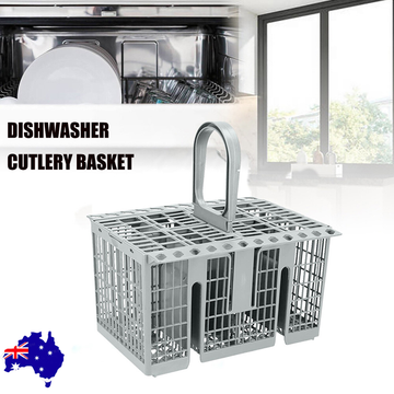 Universal Dishwasher Cutlery Basket Silicone Black