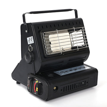 Camping Portable Butane Gas Heater Black