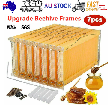Neweast 7 Pack Flow Bee Hive Frames ABS Food Grade BPA-Free
