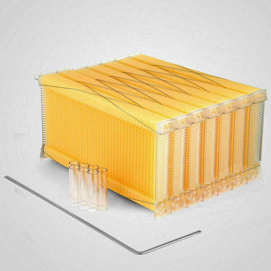 Neweast 7 Pack Flow Bee Hive Frames ABS Food Grade BPA-Free