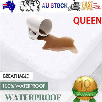 Terry Cotton Mattress Protector Waterproof Queen