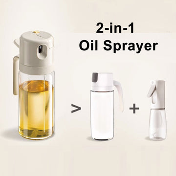 Glass Oil Sprayer Dispenser for Cooking BBQ Baking 550ML