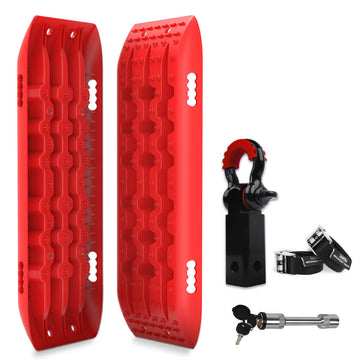X-BULL Recovery Hitch Receiver 5T for 4WD Red Aluminium
