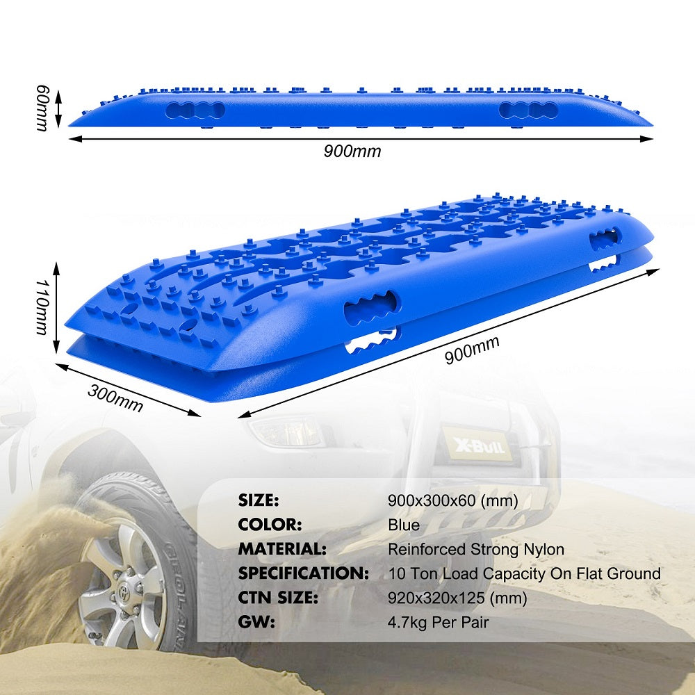 X-BULL Recovery Hitch Receiver 5T for 4WD Blue Aluminium