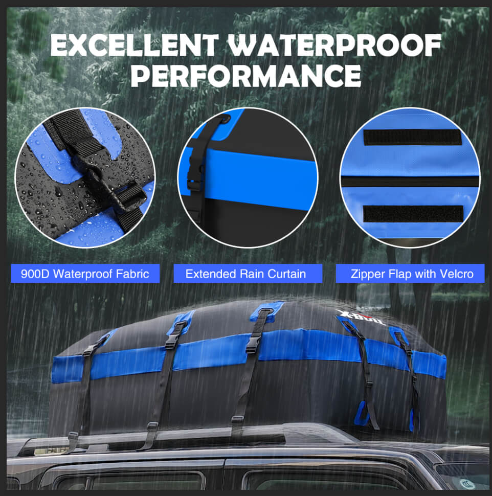 X-BULL 595L Waterproof Roof Cargo Bag 900D PVC Vehicle Storage
