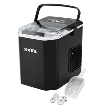 X-BULL 12kg Ice Maker Countertop 2.2L Bullet Ice Black