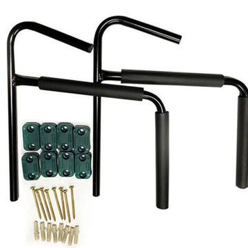 2-Piece Kayak Wall Rack Carbon Steel 70kg Capacity Black