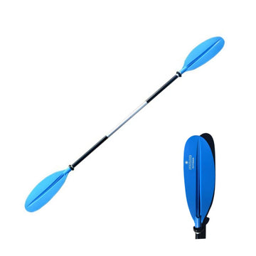 2-Piece Adjustable Kayak Paddle Split Shaft 222cm Blue