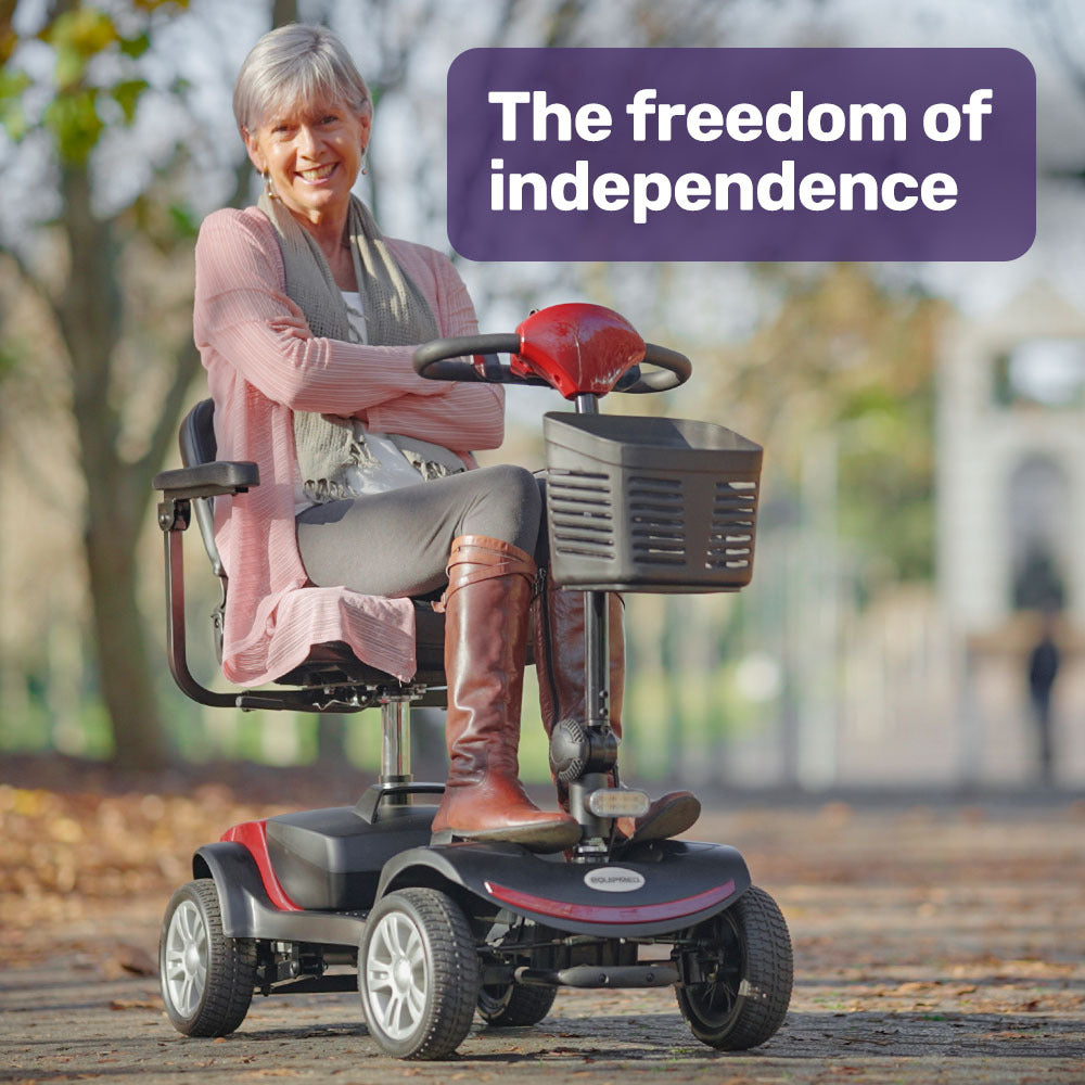 Equipmed Electric Mobility Scooter Portable 4 Wheel 25km Range
