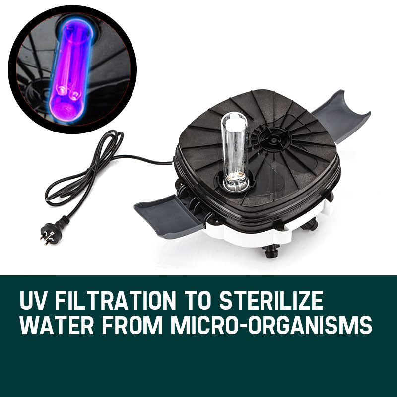 PROTEGE Multi-Stage External Canister Aquarium Filter 2400L/H UV Light