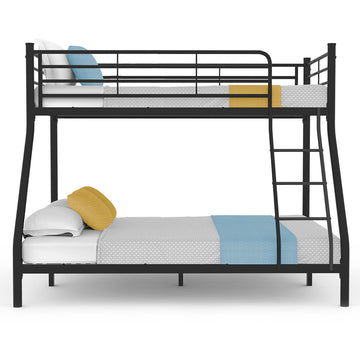 Kingston Slumber Metal Single Over Double Bunk Bed Dark Grey 150kg