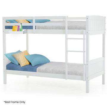 Kingston Slumber Bunk Bed Frame Solid Pine White