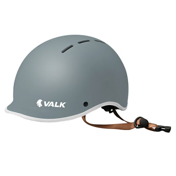 VALK Retro Bike Helmet ABS Shell Graphite Blue