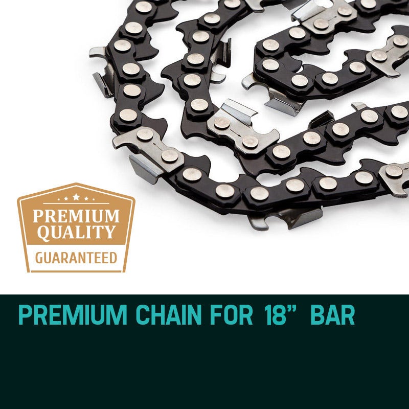 Baumr-AG 18in Chainsaw Chain 0.325 Pitch 72 Links Pack of 2