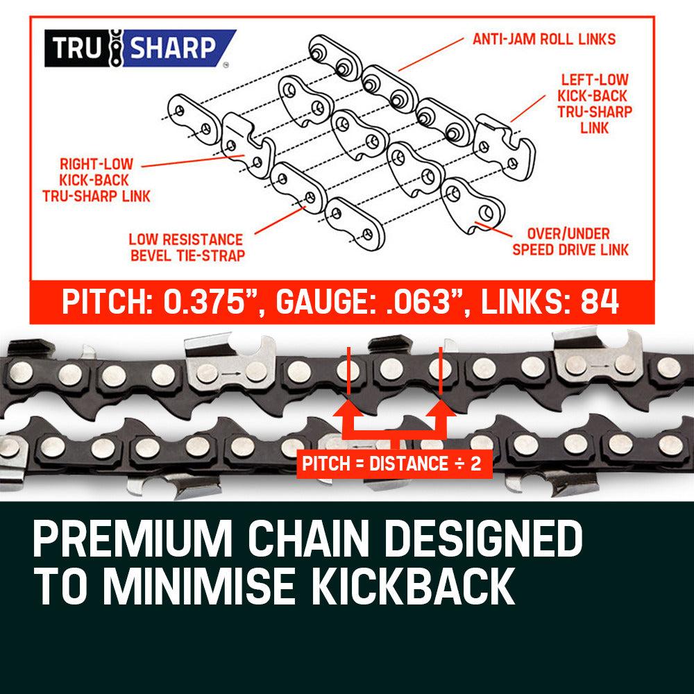 Baumr-AG 22in Chainsaw Chain Replacement 0.325 Pitch 86DL Pack of 2