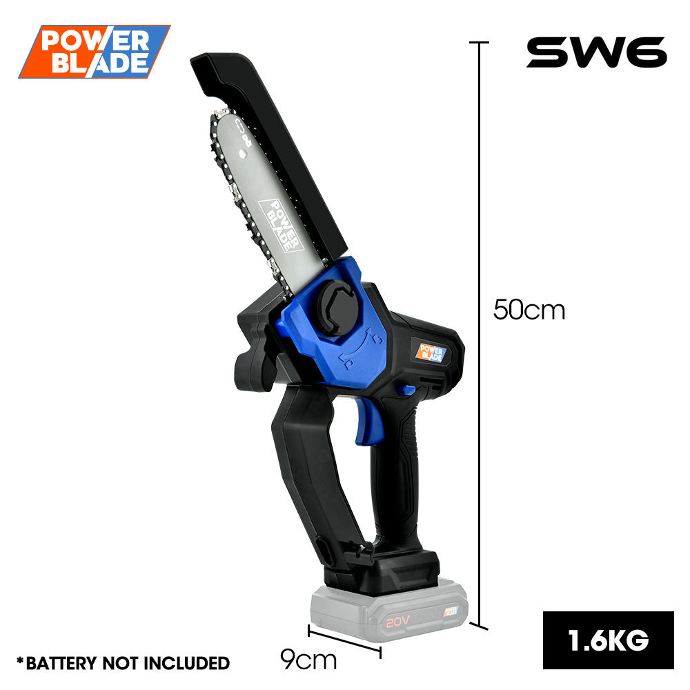 PowerBlade Cordless Mini Chainsaw 20V Skin Only 6 inch