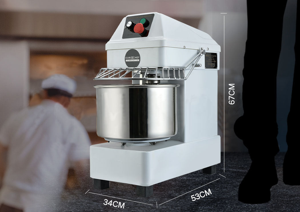 EuroChef 10L Commercial Spiral Dough Mixer 900W