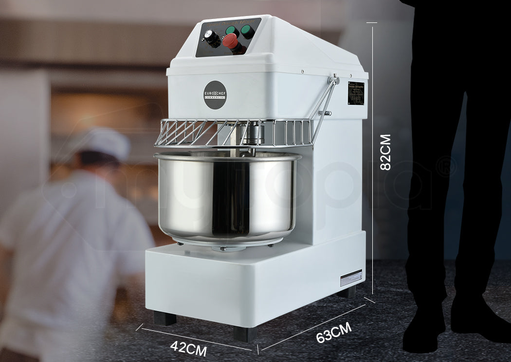EuroChef 20L Commercial Spiral Dough Mixer 1500W