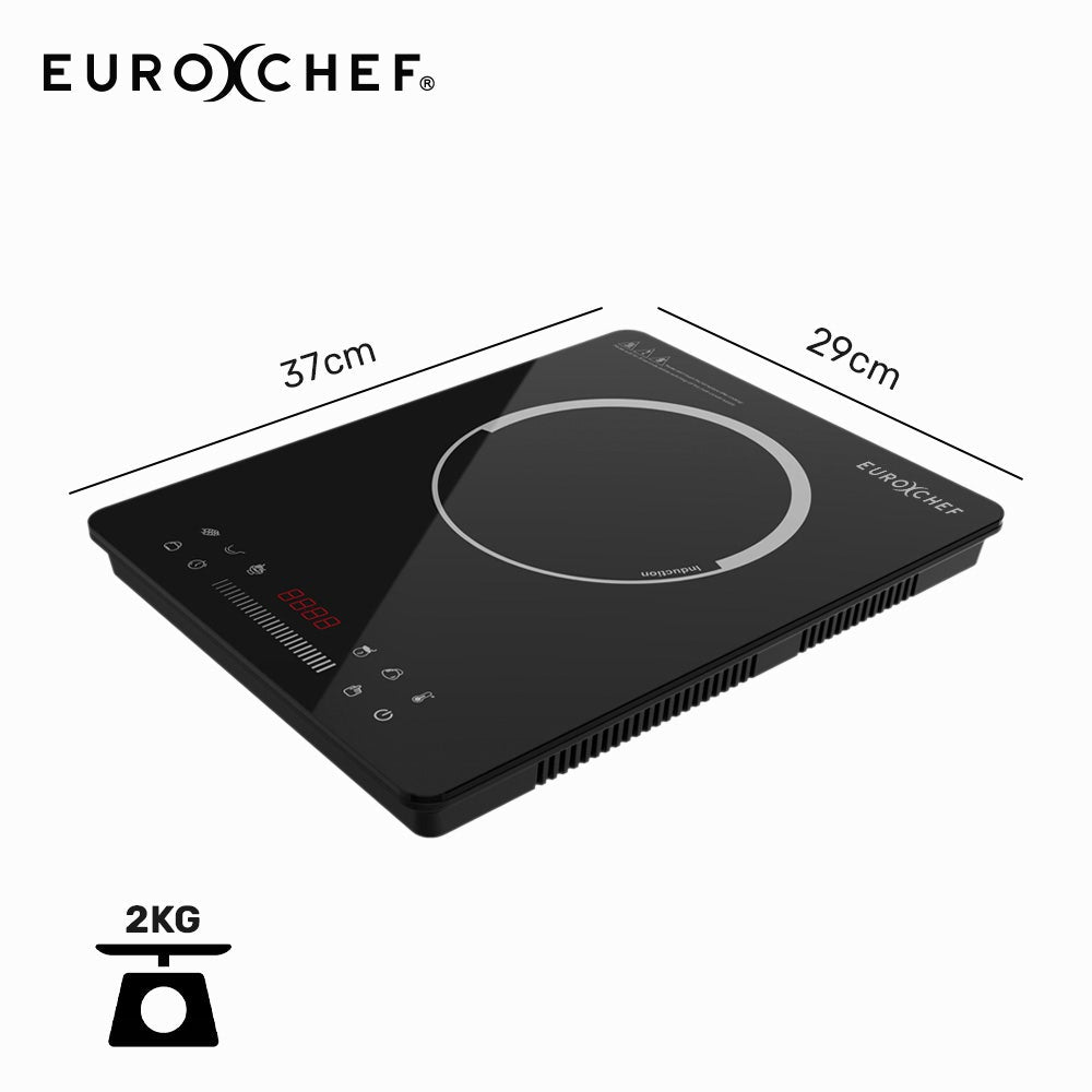 EuroChef Portable Induction Cooktop 2000W 9 Level Touch Controls