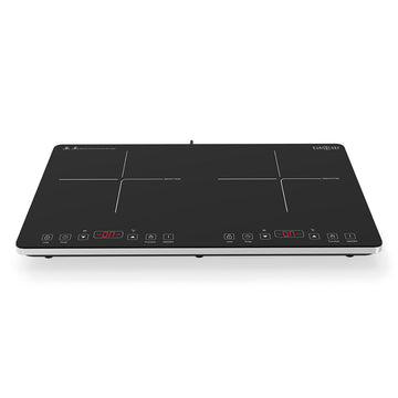 EuroChef Double Induction Cooktop 2300W Portable 2 Zone 10A Plug LED Controls