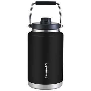 Baumr-AG Insulated Water Jug 3.8L Double Wall Stainless Steel Black
