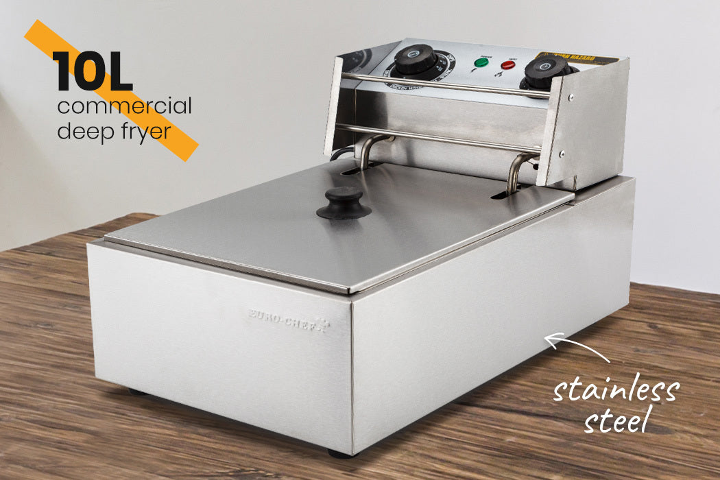 EuroChef 10L Commercial Deep Fryer 2400W 200C