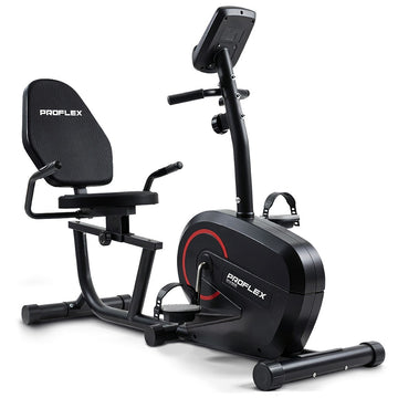 Proflex Magnetic Recumbent Exercise Bike LCD Display Heart Rate Sensors