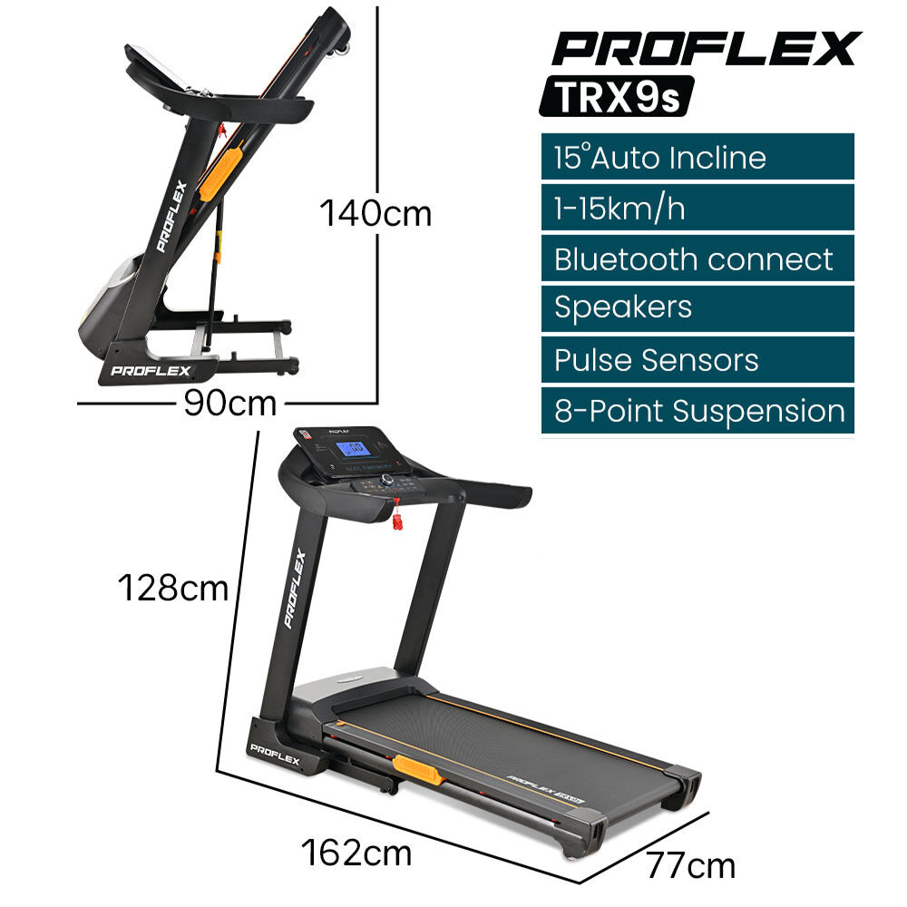 Proflex TRX9s Premium Treadmill 10in Touchscreen 15km/h 4.0HP