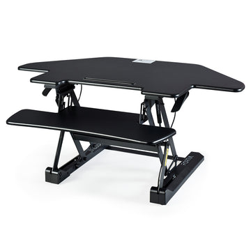 Fortia Monitor Stand Height Adjustable Corner 110cm Black