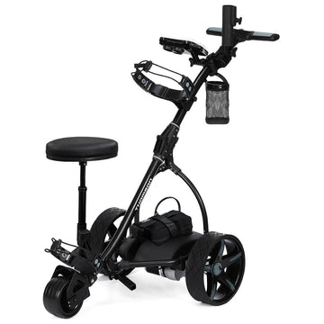 Thomson E5000 Pro Electric Golf Buggy Trolley with Seat 36 Hole Range