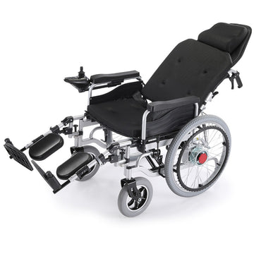 Equipmed Electric Wheelchair XL Wide Bariatric Seat 15km Range Airline Approved Black