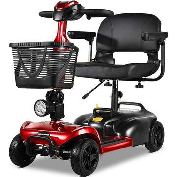 Equipmed FreeLite+ Electric Mobility Scooter 30km Range Red