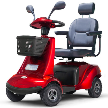 Equipmed LeisureCruise XL Mobility Scooter 40km Range 182kg Red