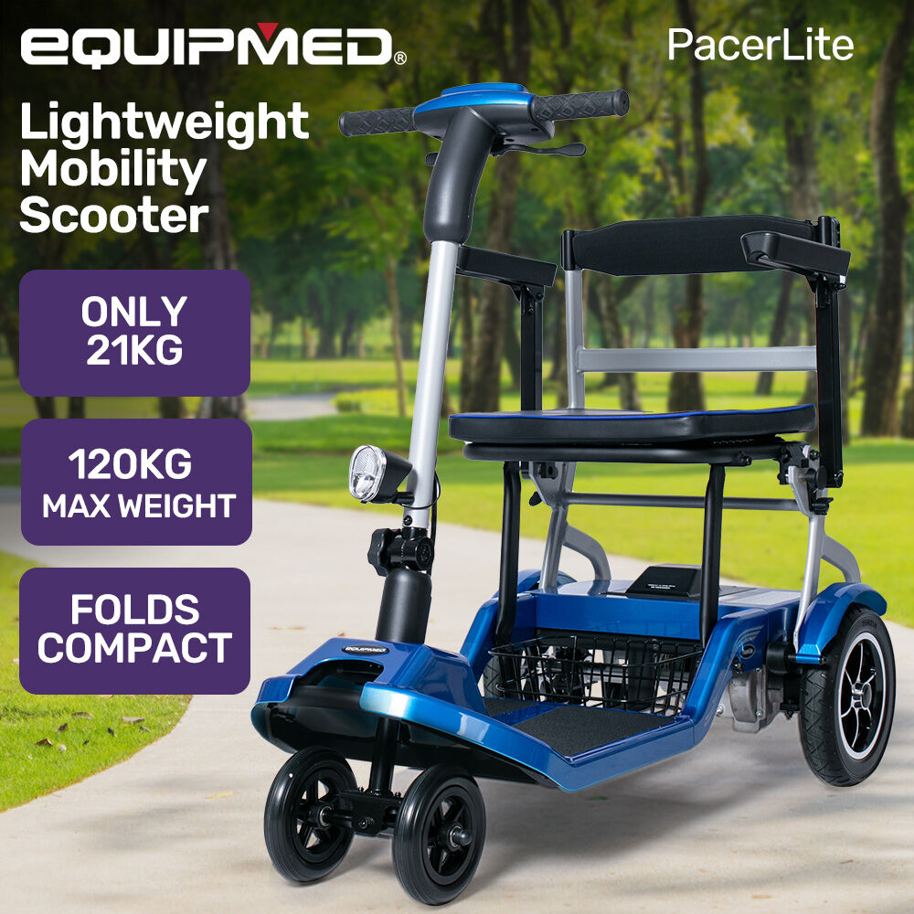 Equipmed Electric Mobility Scooter for Elderly 19kg Portable Folding