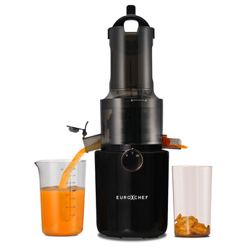 EuroChef Cold Press Juicer 200W 55 RPM 82mm Wide Chute Grey