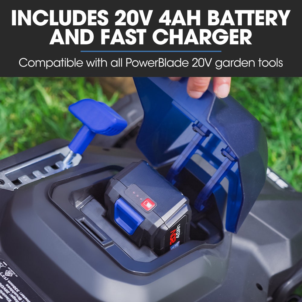 PowerBlade Cordless Lawn Mower 20V Brushless 330mm