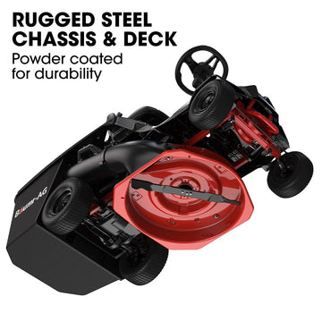 Baumr-AG 224cc Ride-On Petrol Lawnmower 610mm Steel Deck