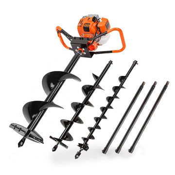 Baumr-AG 75cc Pro-Series Post Hole Digger with 3 Augers