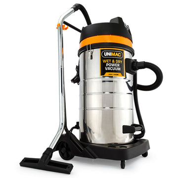 UNIMAC 100L Wet and Dry Vacuum 2400W Heavy-Duty Commercial