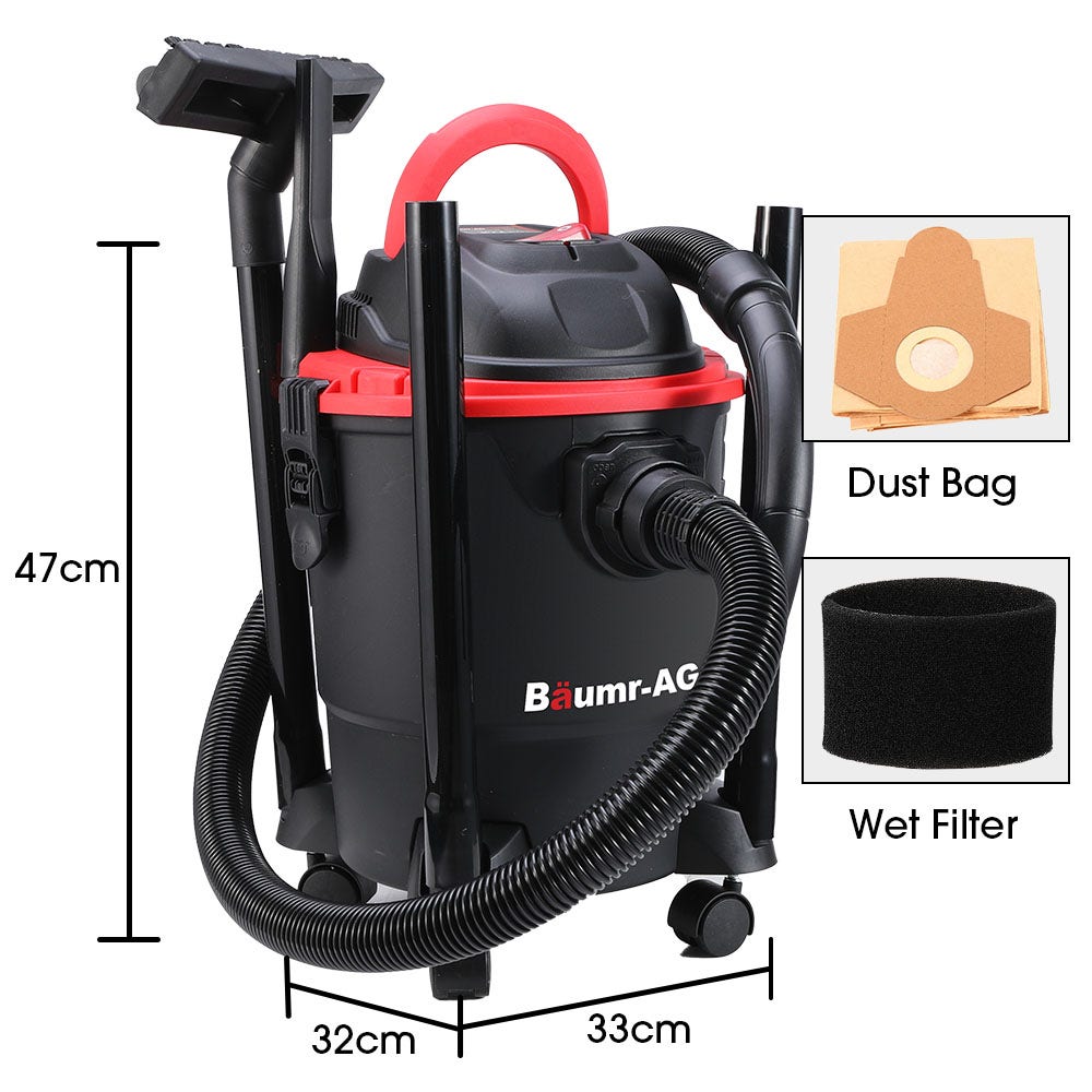 Baumr-AG 20L Wet and Dry Vacuum 1200W