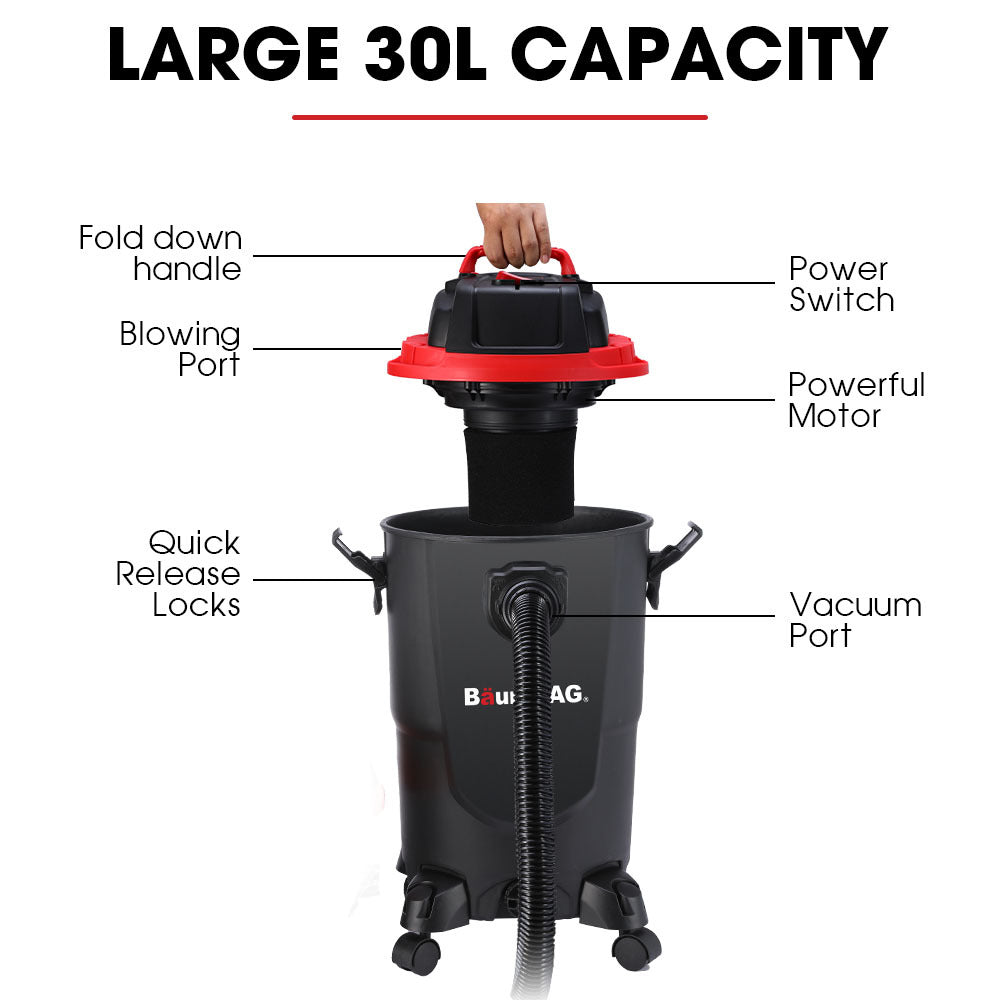 Baumr-AG 30L Wet and Dry Vacuum 1200W