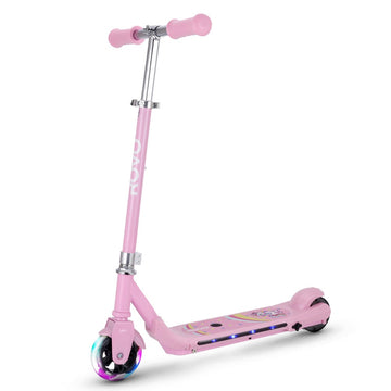 ROVO Kids Electric Scooter Ages 5-11 Adjustable Height Pink