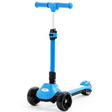 Rovo Kids 3-Wheel Electric Scooter Ages 3-8 Adjustable Blue