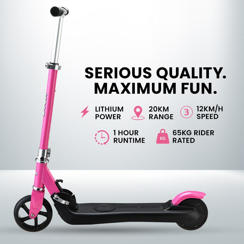 Rovo Kids Hyper Electric Scooter 125W Foldable Pink
