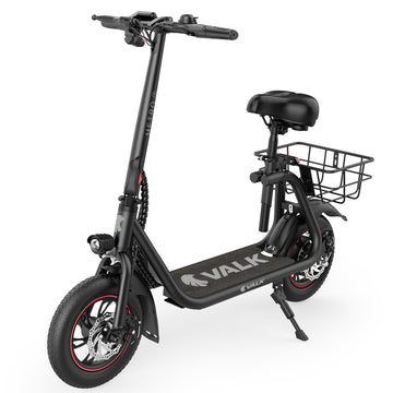 VALK Metro 3 Electric Scooter with Seat 25km/h 20km Range Black